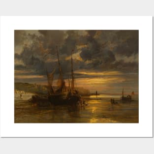 Beached Fishing Boats by Jules Achille Noel Posters and Art